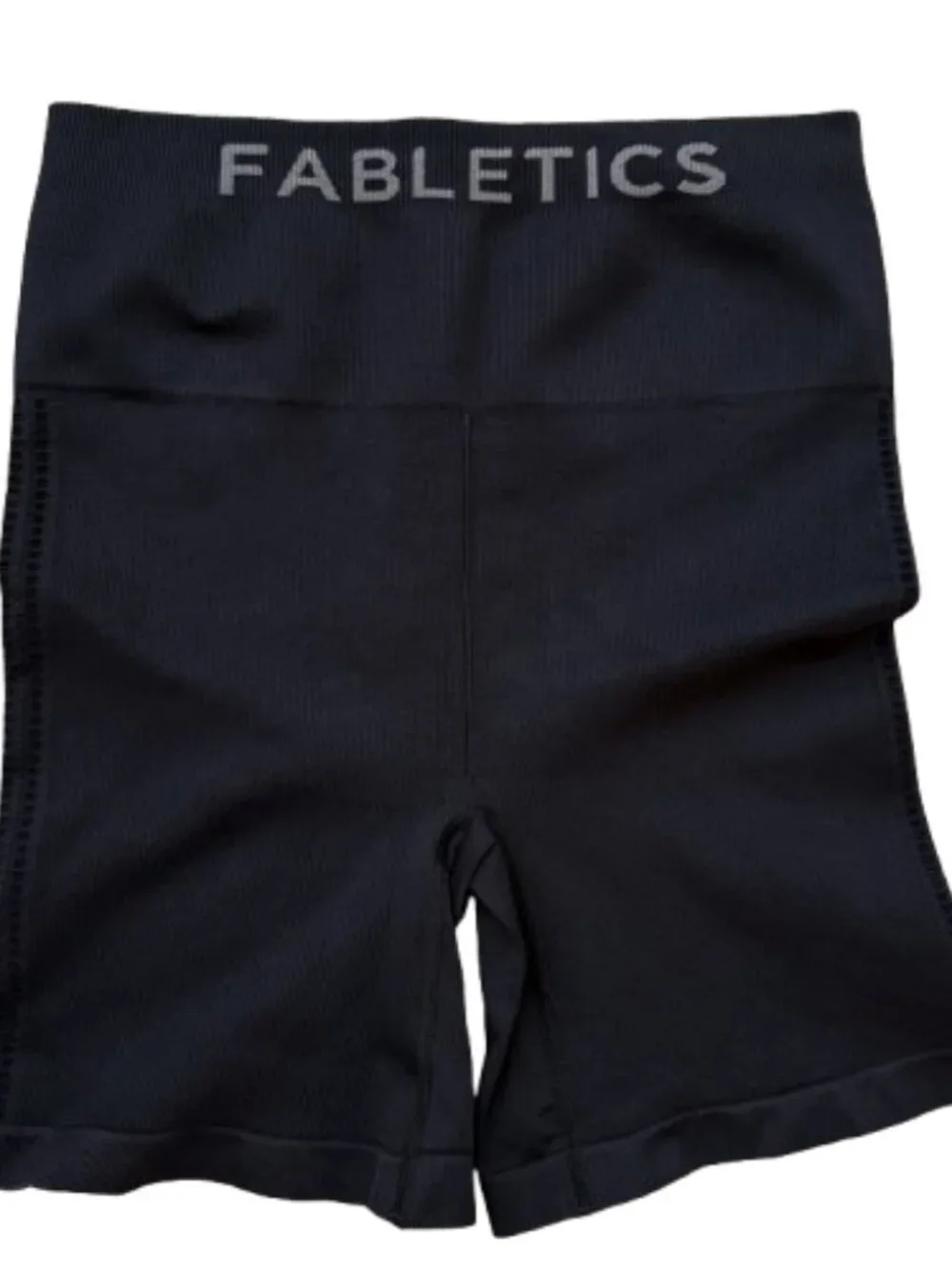 Fabletics Women Ribbed High-Waisted Shorts Gym Training Athleisure small NWOT - Picture 3 of 6